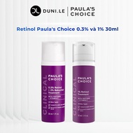 Paula's Choice retinol essence 0.3% and 1% 30ml | Combination of Peptides & Vitamin C, elastic, brig
