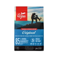 Orijen อาหารสุนัขแบบแห้งสำหรับสุนัขทุกระยะ ส่วนผสมสดหรือดิบ รสดั้งเดิมและรสปลา 6 ชนิด อุดมไปด้วยโปรต