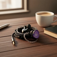 KBEAR KB02 in-ear headphones with beryllium diaphragm, 10mm driver, 2-pin 0.78mm detachable OFC cabl