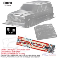 Team C Crawler Clear Body Shell CB060 1/10 Toyota Landcruiser FJ60 Crawler Body (Width 220mm, WheelB