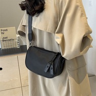 Fashion Crossbody Bag Small Shoulder Bag Oxford Cloth Dumpling Bag All-Match Casual Black Sling Bag