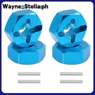 【Wayne_Stella】4Pcs Hexagonal Combiner Wheel Rim Hex 7Mm Upgrade 12Mm Metal Adapter for 1/18  A949 A9