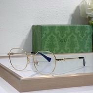 G G Home Fashion Unique Trendy Plain Face Glasses Casual Simple All-Match Metal Frame Female Full Fr