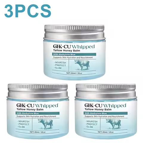 Copper Peptides GHK-Cu Beef Tallow for Skin, Blue Balm with Copper Peptides, Manuka Honey & Vitamin 