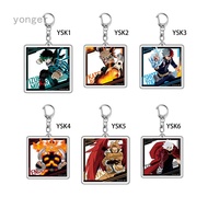 Anime My Hero Academia Character Keychain Cosplay Acrylic Key Chain Pendant Keyring Prop