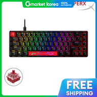 คีย์บอร์ดเกมมิ่งแบบมีสาย HyperX Alloy Origins 65 RGB PBT Mechanical Gaming Keyboard สวิตช์สีแดง
