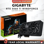GIGABYTE GeForce RTX 5060 Ti WINDFORCE | 16GB GDDR7 | OC Edition | Graphics Card