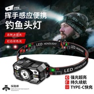 Headlight   头灯   感应头灯超亮远射LDE便携钓鱼工作灯户外家用强光手电筒超长续航06.06