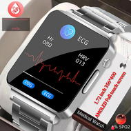 2023 smartwatch น้ำตาลในเลือด ECG + PPG การตรวจสอบความดันโลหิตอุณหภูมิร่างกายนาฬิกาสายรัดข้อมือฟิตเนส