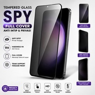 Tempered Glass Spy Full Cover Samsung Galaxy F06 F12 F16 F22 F23 F32 F41 F42 F62 A730 A750 A6 A6+ A7