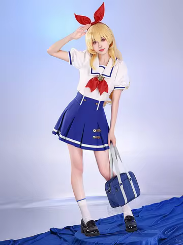 Anime Aikatsu Hoshimiya Ichigo Shibuki Ran Kiriya Aoi Cosplay Costume Starlight School JK Campus Uni