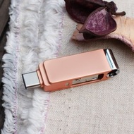三合一OTG隨身碟-32GB玫瑰金