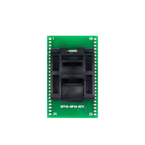 QFP48 TQFP48 LQFP48 to DIP48 MCU Programmer Pitch 0.5mm IC Body IC51-0484-806 Test Socket Adapter