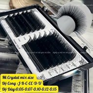 Mix eyelashes (8-15) curvature J,B,C,CC, D, L _ Eyelash extension tools _ Mi Tam eyelash extension a