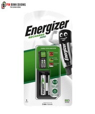 Bộ sạc Pin Energizer CH2PC4 _Máy sạc 2 Khe sạc pin AA -AA (kèm 2 pin Energizer AAA700mAh 1.2v Made i