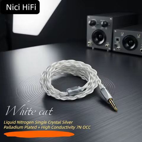 Nici HiFi-17 In-Ear Headphone Upgrade Cable 0.78 2pin/mmcx/ie900/HD800 to 4.4mm/4pin XLR for Delci E