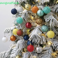 AUGUSTINE 12pcs Christmas Ball Set, Plastic 6/8cm Christmas Tree Pendant, Crafts Creative Delicate W