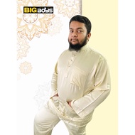 PLUS SIZE BAJU MELAYU | SAIZ BESAR | CREAM YELLOW | NIKAH COLLECTION | SIZE  [3XL-8XL]