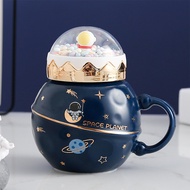 Constant temperature Cup Cmart 55 Degree Warm Cup Astronaut Planet Mug Christmas Glass Set Christmas