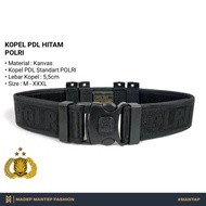 Kopel PDL POLRI BRIMOB Kopel Jatah Polri Hitam Sabuk PDL POLRI Tactical Kopel Security Satpam MMF