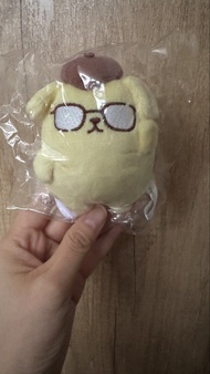 現貨 Sanrio Furyu Pompompurin 眼鏡布甸狗公仔景品掛飾布丁狗專業表情