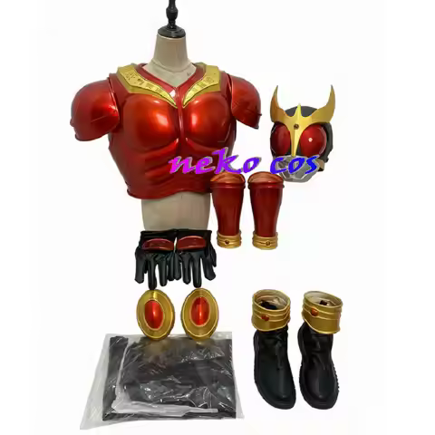 Nekocos Rider Kuuga Mighty Form Fullset Bodysuit Mask Gloves Armcover Shoes Cosplay Costume Custom S
