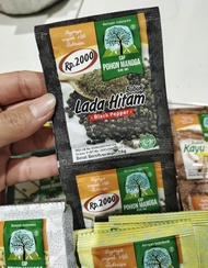 Lada Hitam Bubuk Cap Pohon Mangga 1 Renceng isi 12 Sachet