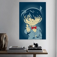 Tranh Tường Vải Conan Anime sơn trang trí nội thất tranh vẽ trẻ em in HD hiện đại hình anime Áp phíc