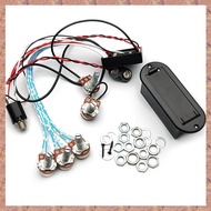 3 Band EQ Preamp Circuit Guitar Dual Potentiometer for Active Guitar Pickup 5 Control Knobs Guitar P