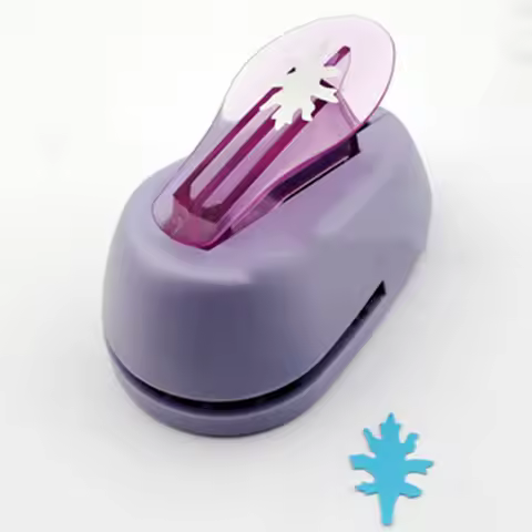 M size foliage shaped embosser 1 inch oak leaf design hole puncher diy tree scrapbooking paper cutte