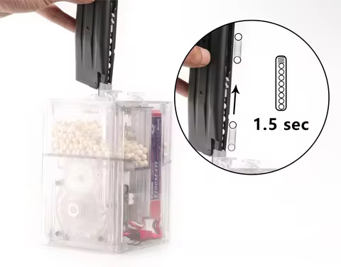 Airsoft Electric BB speed Loader for power, and reliability.reloading for AEG, GBB, and bolt-action