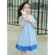 Baby girl Dress designed by LEAH babydoll with cute Cotton hem for children from 3,4,5,6,7,8,9,10 ye