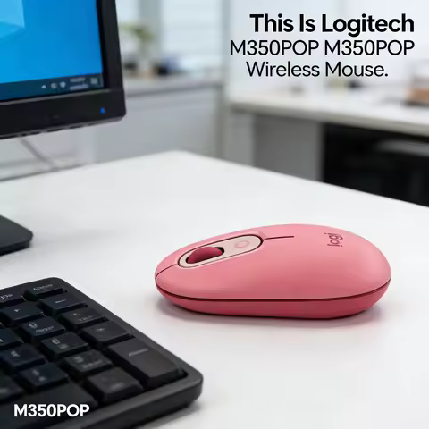 Logitech M350 POP, Pocket-Sized Wireless Mouse