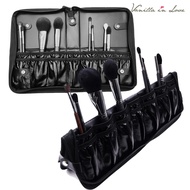 BA07 กระเป๋าใส่แปรงแต่งหน้าเปล่า หนังเทียม Brush bag 2 in 1 ตั้งแปรงได้ ใส่ได้ 29 ชิ้น