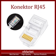 RJ45 Cat6 8P8C Connector RJ 45 Cat 6 Lan Connector/
