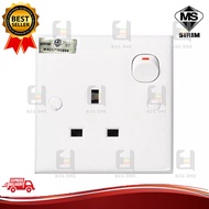 (SIRIM) 3"x3" 13A ELECTRIC SWITCH SOCKET OUTLET PLUG POINT