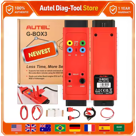 Autel G-BOX3 G-BOX2 Key Programming Adapter Realizes Fast Mode Tool For Mercedes Benz/BMW Work with 