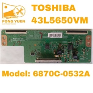 TOSHIBA TV TCON BOARD 43L5650VM