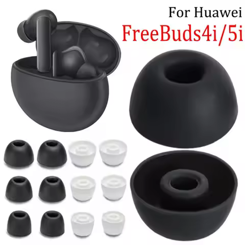 1-3pairs Silicone Earplugs for Huawei FreeBuds 4i 5i Ear Tip Cover L M S Headphone Replacement Earti