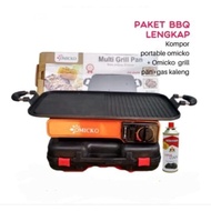 kompor portable + Multi grill pan/pemanggang bbq