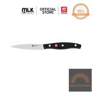 ZWILLING มีดปอกผักผลไม้สแตนเลสสตีล รุ่น Twin Pollux มีความคมและทนทาน 100 มม. สีเงิน ด้ามสีดำ N307201