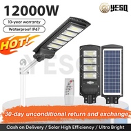 YESQ 12000W Lampu Solar Light Outdoor Lighting IP67 Waterproof Solar Street Light Free Remote Contro