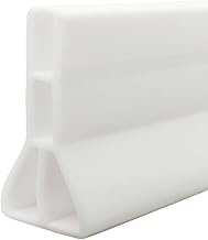 3" High Shower Water Splash Guard 59"Collapsible Shower Threshold Water 3 inches Tall Shower Barrier