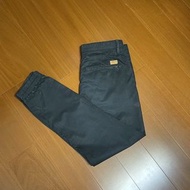 （Size 31/32版稍大） Timberland 黑色純棉束口長褲 縮口褲 (H櫃左）