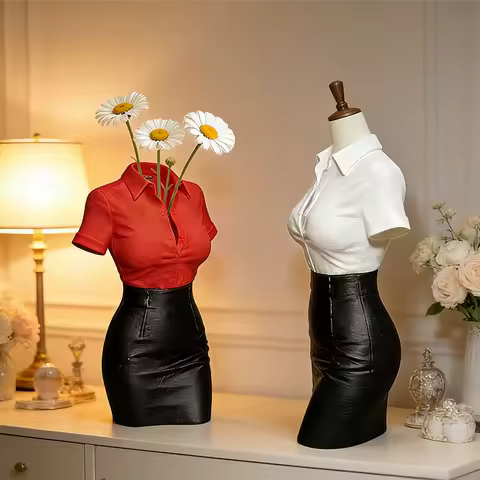 Unique Desk Art Gift for 3D Printed Modern Vase with Sculptural Design a Conversation Starter and St