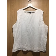 EILEEN FISHER 3XL Gauze Fabric Chest Size 55 Inches Length 27.5 * Inner Fluff* White Plus Women's Cl