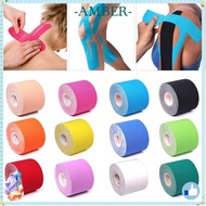 AMBER Muscle Fixation Patch, Pre Cut High Ductility Sports Tape,  Elastic Cotton Kinesiology Tape At