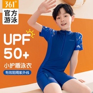 361 Degrees Kids Swimsuit New Sun Protection Swimsuit Boys Comfortable One-Piece Kids Swimsuit Boys Coach Recommend