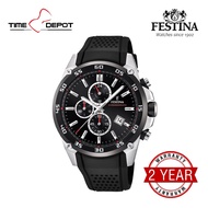 Festina F20330/5 Chronograph Black Rubber Strap Watch For Men