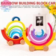 Wooden Stacker Toy Montessori Nesting Puzzle Blocks Color Shape Sorting Jigsaw Toy for Kids SHOPCYC5